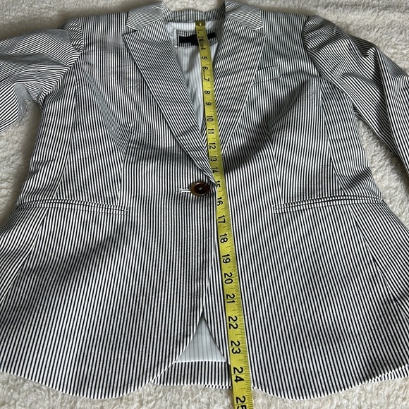 J Crew Campbell Striped Blazer Size 4 - Picture 8 of 11